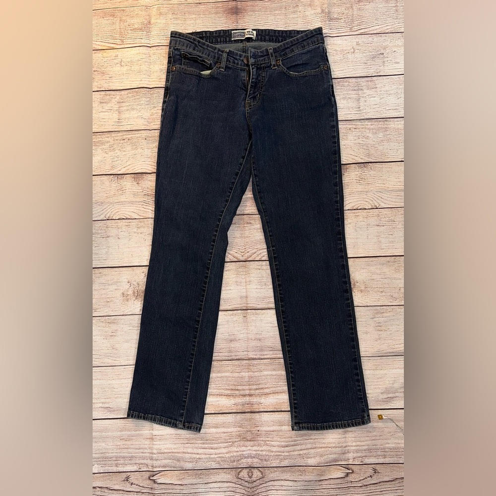 Signature by Levi Strauss Dark Blue Straight Leg Jeans